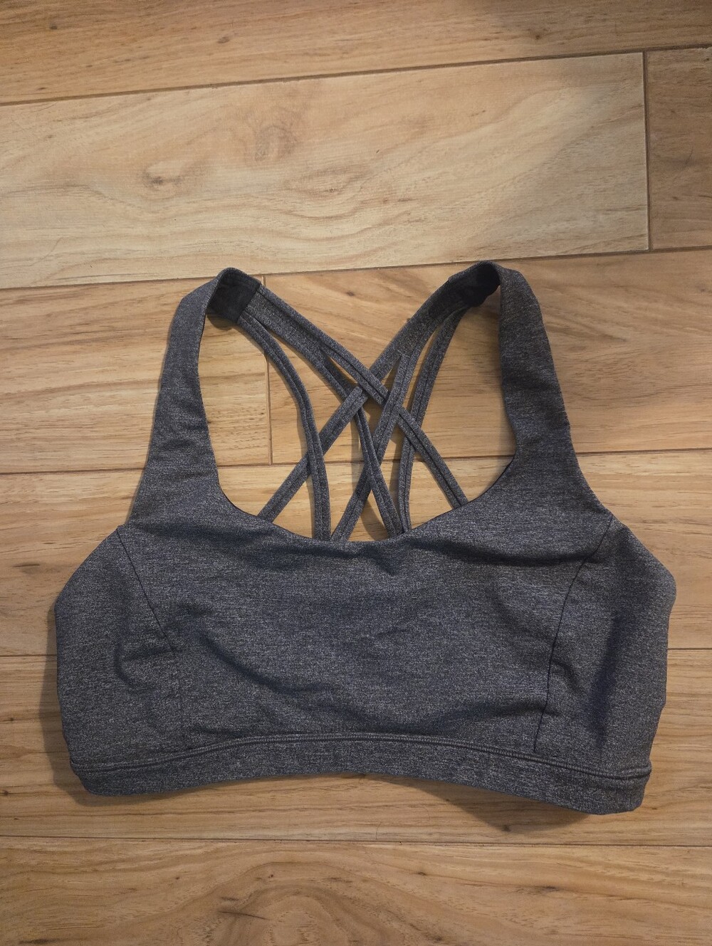 Lululemon Free to be Serene Sports Bra Heather Gray/Black